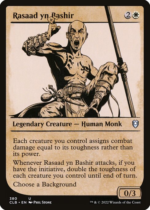MTG Rasaad yn Bashir CLB 380 Showcase Rulebook Nonfoil