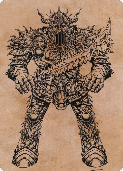 MTG Iron Golem AAFR 080 Art Card