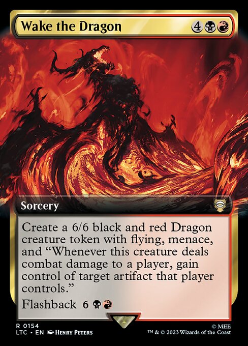 MTG Wake the Dragon LTC 154 Extended Art Nonfoil