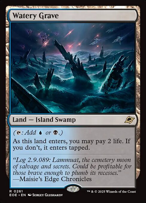 MTG Watery Grave EOE 261 Regular Foil