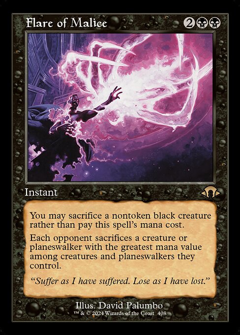 MTG Flare of Malice MH3 408 Retro Frame Foil