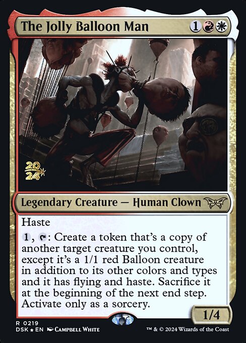 MTG The Jolly Balloon Man PDSK 219s Prerelease Foil