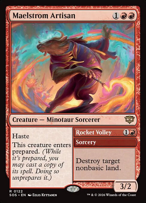 MTG Maelstrom Artisan // Rocket Volley SOS 122 Regular Nonfoil