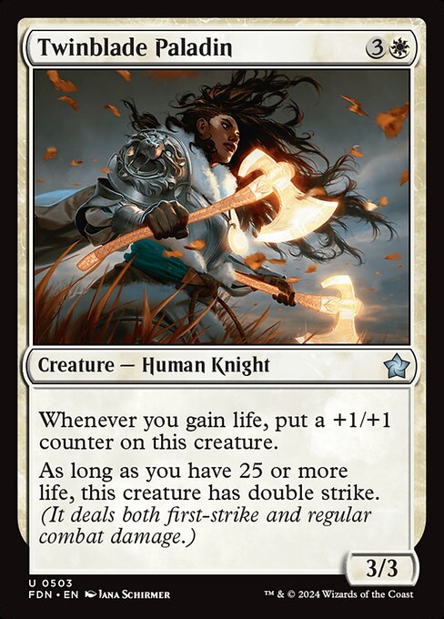 MTG Twinblade Paladin FDN 503 Beginner Box Nonfoil