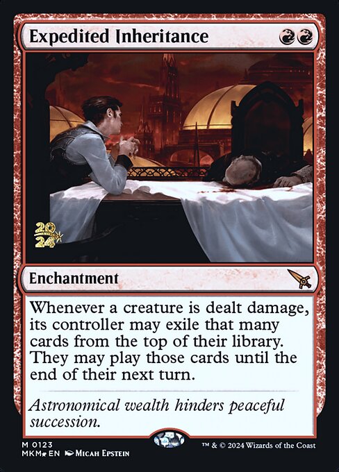 MTG Expedited Inheritance PMKM 123s Prerelease Foil