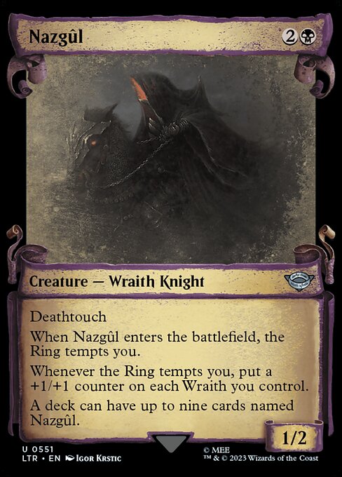 MTG Nazgûl LTR 551 Showcase Scrolls of Middle-earth Silver Foil