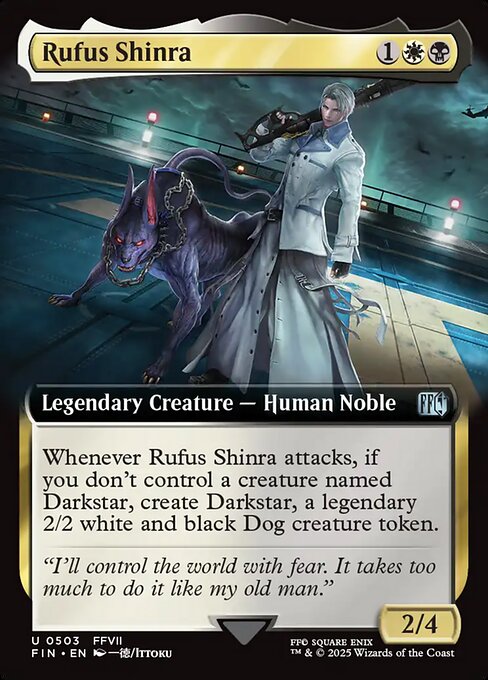 MTG Rufus Shinra FIN 503 Extended Art Nonfoil