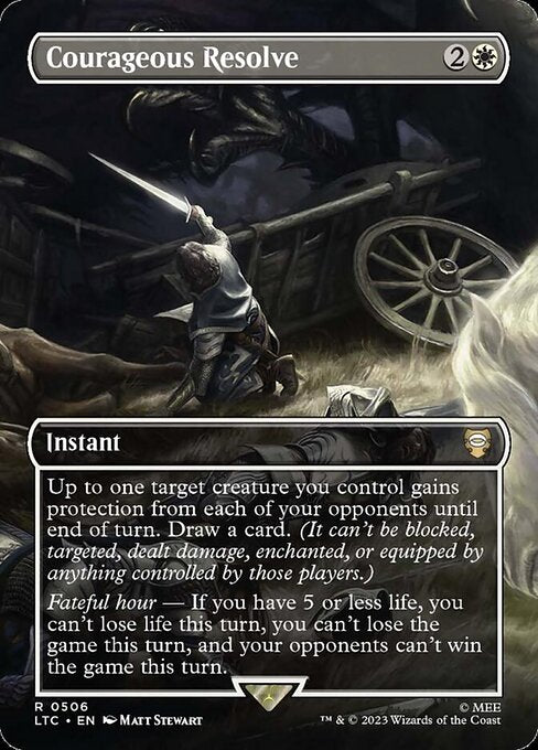 MTG Courageous Resolve LTC 506 Showcase Ring Nonfoil
