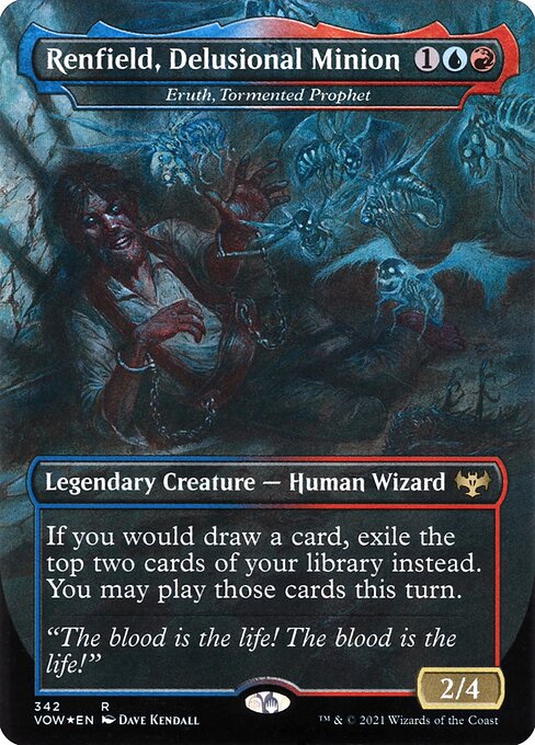 MTG Eruth, Tormented Prophet VOW 342 Dracula Series Foil front