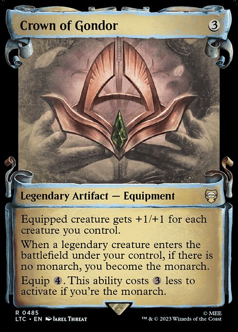 MTG Crown of Gondor LTC 485 Alternate Art Foil