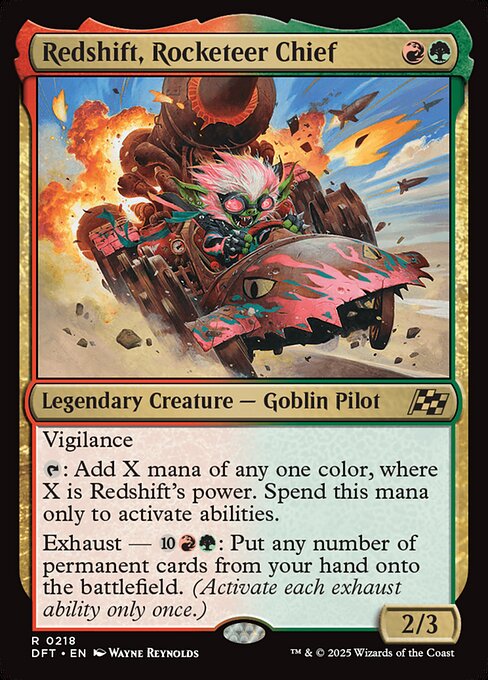 MTG Redshift, Rocketeer Chief DFT 218 Regular Foil