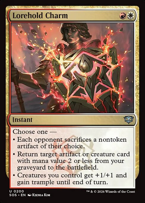 MTG Lorehold Charm SOS 200 Regular Nonfoil