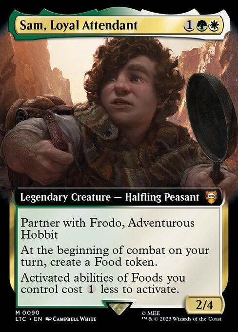 MTG Sam, Loyal Attendant LTC 090 Extended Art Foil