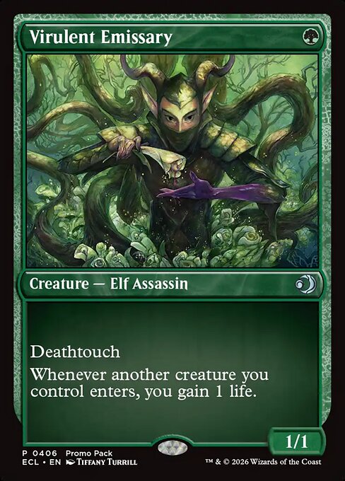 MTG Virulent Emissary ECL 406 Alternate Art Foil