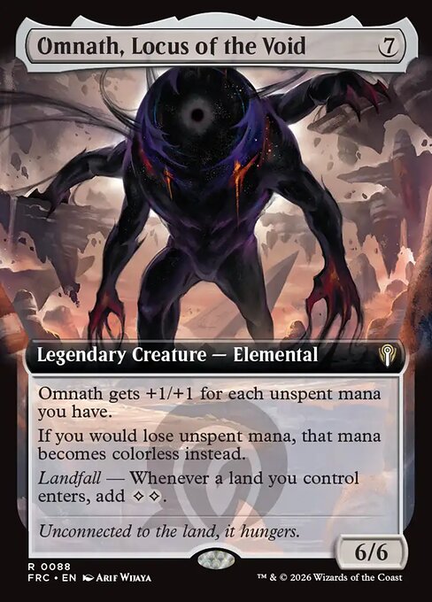 MTG Omnath, Locus of the Void FRC 088 Extended Art Nonfoil front