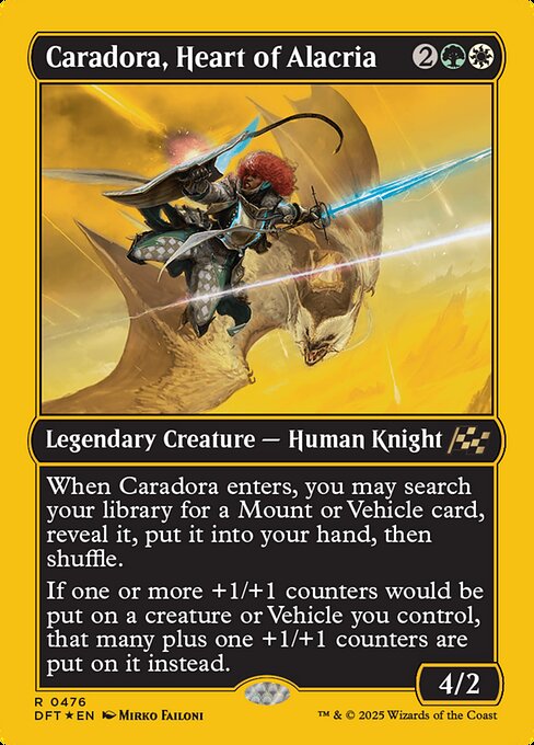 MTG Caradora, Heart of Alacria DFT 476 Regular First-Place Foil