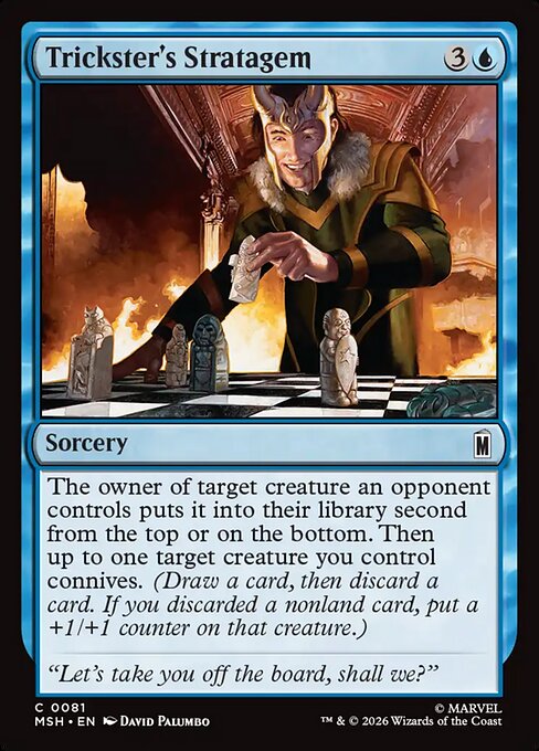 MTG Trickster's Stratagem MSH 081 Regular Nonfoil