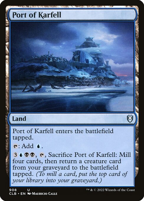 MTG Port of Karfell CLB 908 Commander Deck Nonfoil