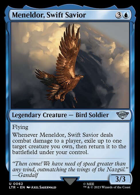 MTG Meneldor, Swift Savior LTR 062 Regular Foil