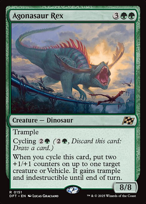 MTG Agonasaur Rex PDFT 151p Promo Pack Nonfoil