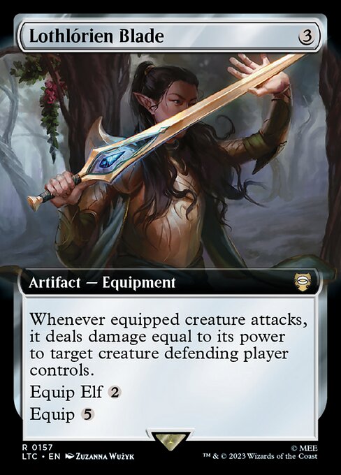 MTG Lothlórien Blade LTC 157 Extended Art Nonfoil