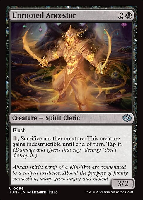 MTG Unrooted Ancestor TDM 096 Regular Foil