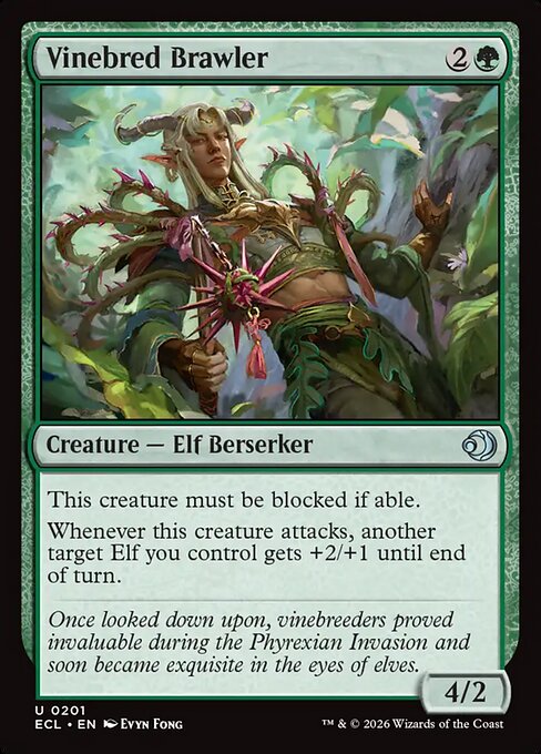 MTG Vinebred Brawler ECL 201 Regular Foil