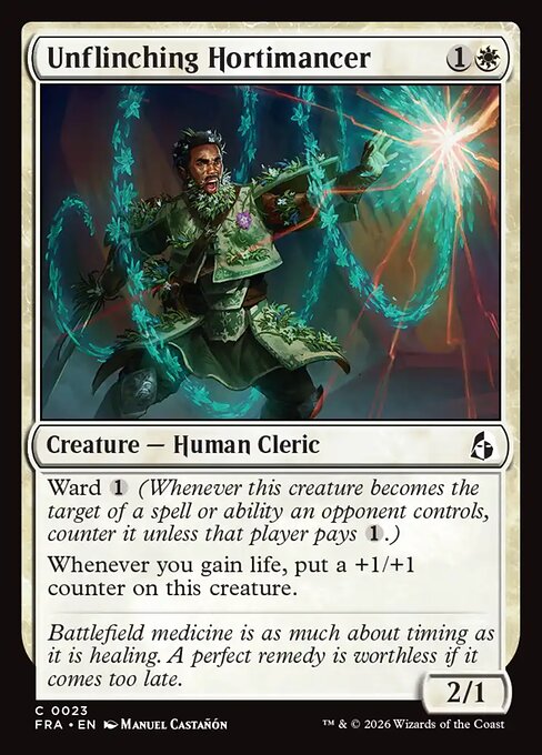 MTG Unflinching Hortimancer FRA 023 Standard Nonfoil front