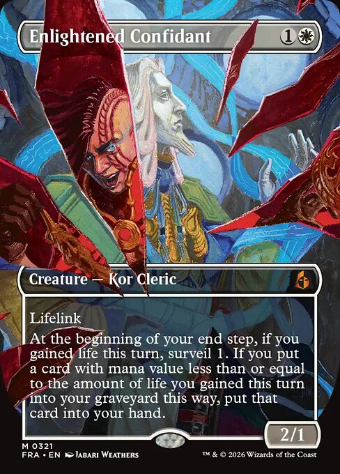 MTG Enlightened Confidant FRA 321 Shattered Mirror Nonfoil front