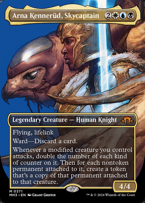MTG Arna Kennerüd, Skycaptain MH3 371 Borderless Profile Foil