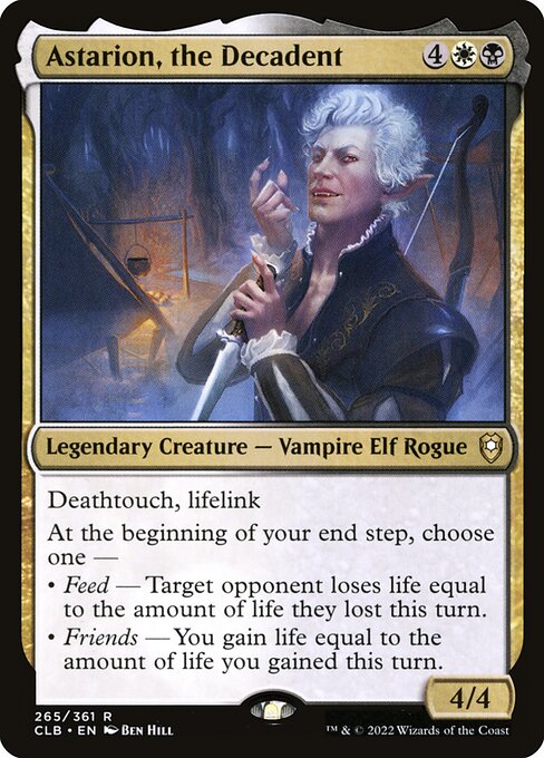 MTG Astarion, the Decadent CLB 265 Regular Nonfoil