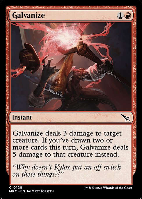 MTG Galvanize MKM 128 Regular Nonfoil