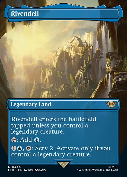 MTG Rivendell LTR 344 Borderless Landmark Foil