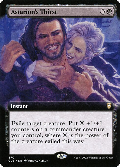 MTG Astarion's Thirst CLB 570 Extended Art Foil