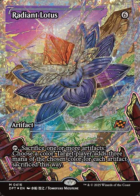 MTG Radiant Lotus DFT 416 Japan Showcase Fracture Foil