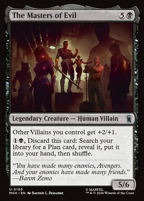 MTG The Masters of Evil MSH 105 Regular Foil