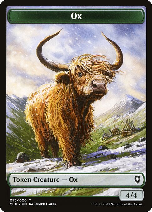 MTG Ox Token CLB 013 Token Nonfoil