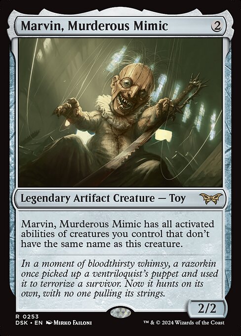 MTG Marvin, Murderous Mimic DSK 253 Regular Foil