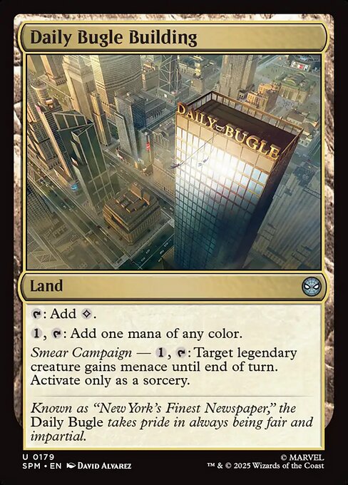 MTG Daily Bugle Building SPM 179 Regular Nonfoil