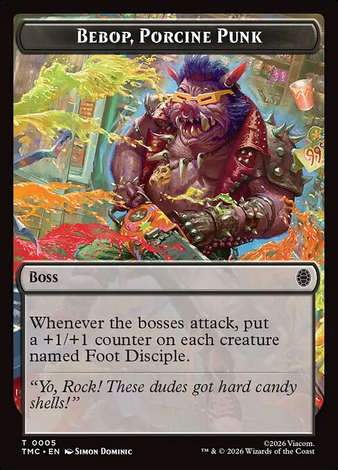 MTG Bebop, Porcine Punk Token TMC 005 Token Nonfoil