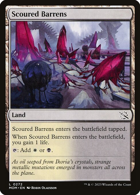 MTG Scoured Barrens MOM 272 Regular Foil