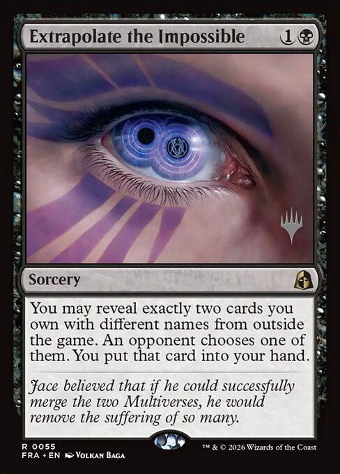 MTG Extrapolate the Impossible PFRA 055P Promo Pack Nonfoil front