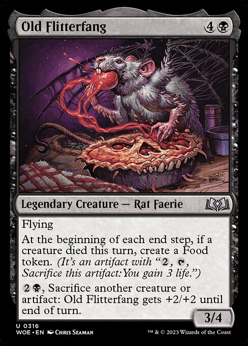 MTG Old Flitterfang WOE 316 Jumpstart Foil