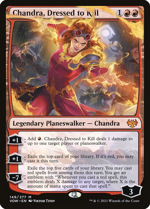 MTG Chandra, Dressed to Kill VOW 149 Standard Foil front