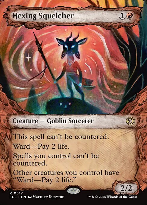 MTG Hexing Squelcher ECL 317 Borderless Foil
