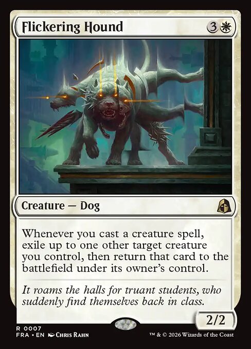 MTG Flickering Hound FRA 007 Standard Nonfoil front