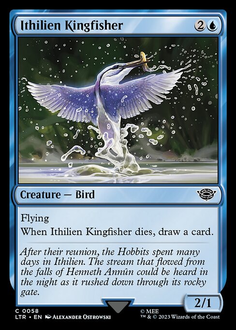 MTG Ithilien Kingfisher LTR 058 Regular Foil