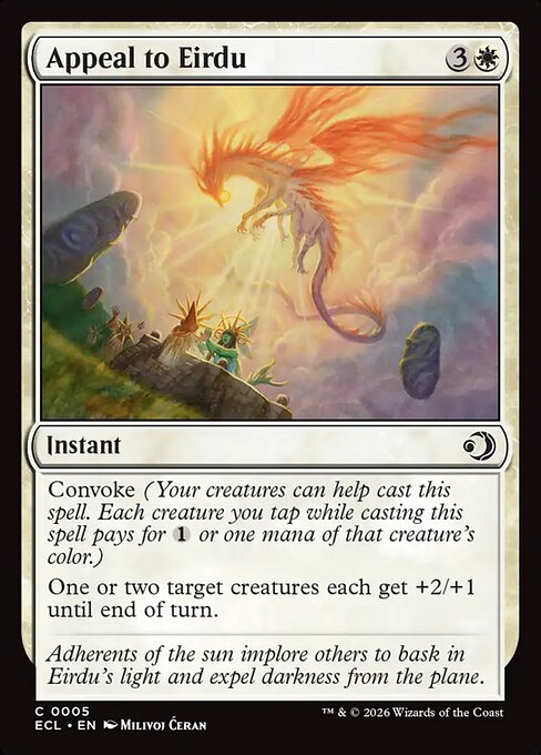 MTG Appeal to Eirdu ECL 005 Regular Foil