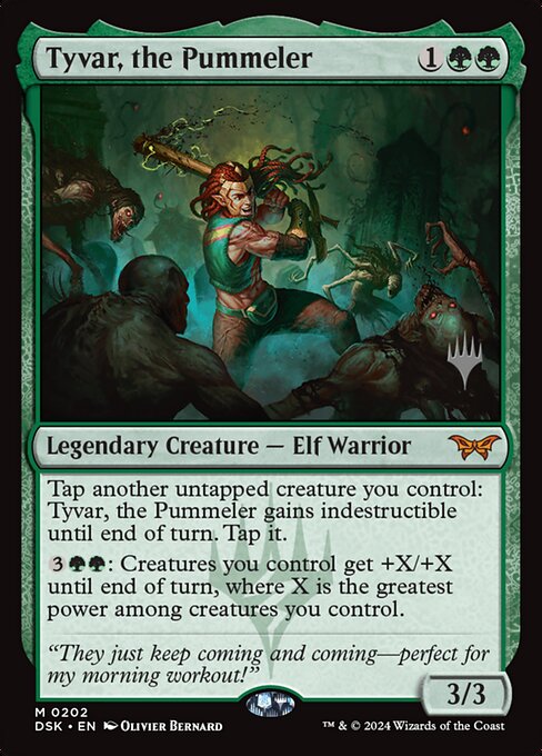 MTG Tyvar, the Pummeler PDSK 202p Promo Pack Nonfoil