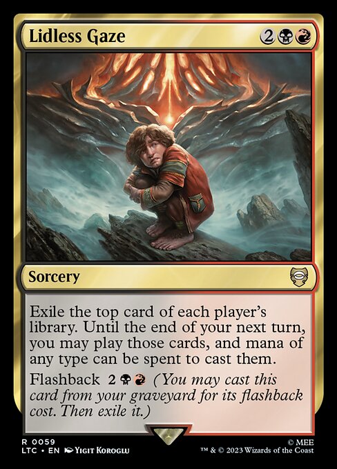 MTG Lidless Gaze LTC 059 Regular Nonfoil